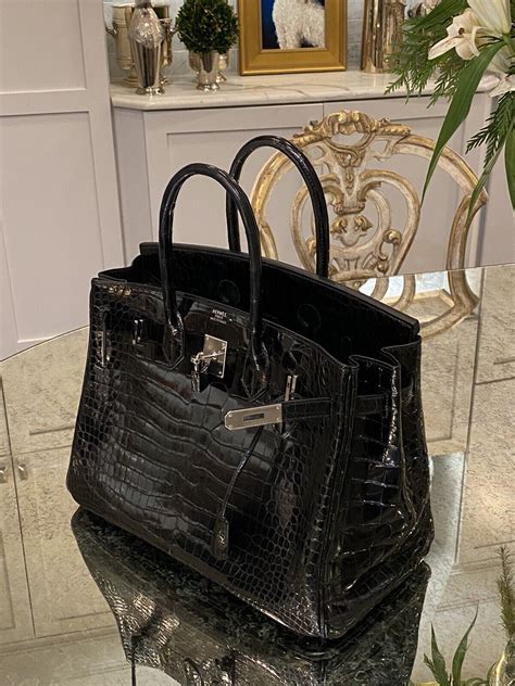 hermes black 35|hermes birkin 35 crocodile.